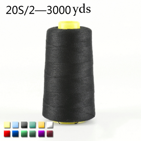 High Speed Polyester Sewing Thread 20S/2 Medium Thick Thread Denim Thread  Luggage Thread 2 Strands